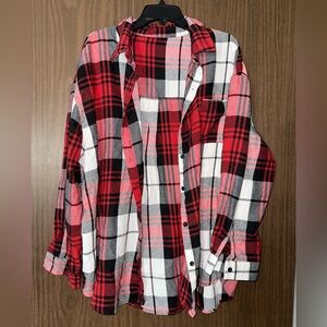 Bundle 5 for $20 - SHEIN Red and Black Checkered Shirt